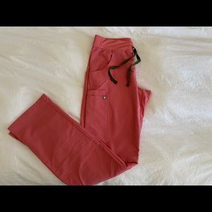 FIGS Kade Scrub pants in Coral